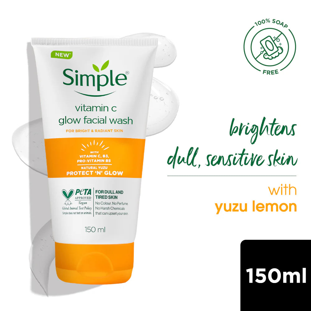 Simple Kind to Skin Glow Facial Wash 150ml