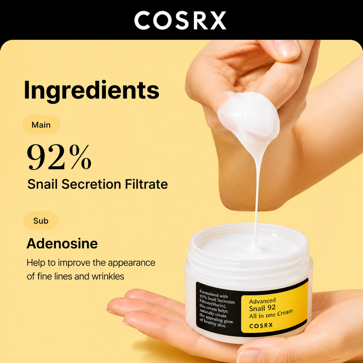 COSRX Advanced Snail 92 All In One Cream 100G