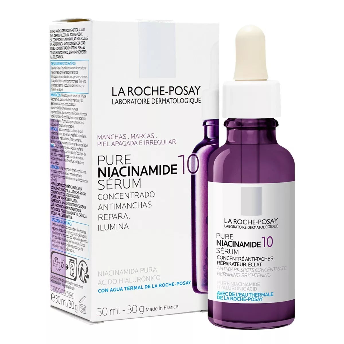 La Roche-Posay 10% Pure Niacinamide Serum 30ml | Pore & Brightening Serum