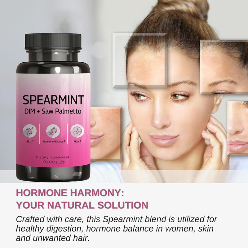 SPEARMINT DIM + Saw Palmetto Supplement (60 capsules)