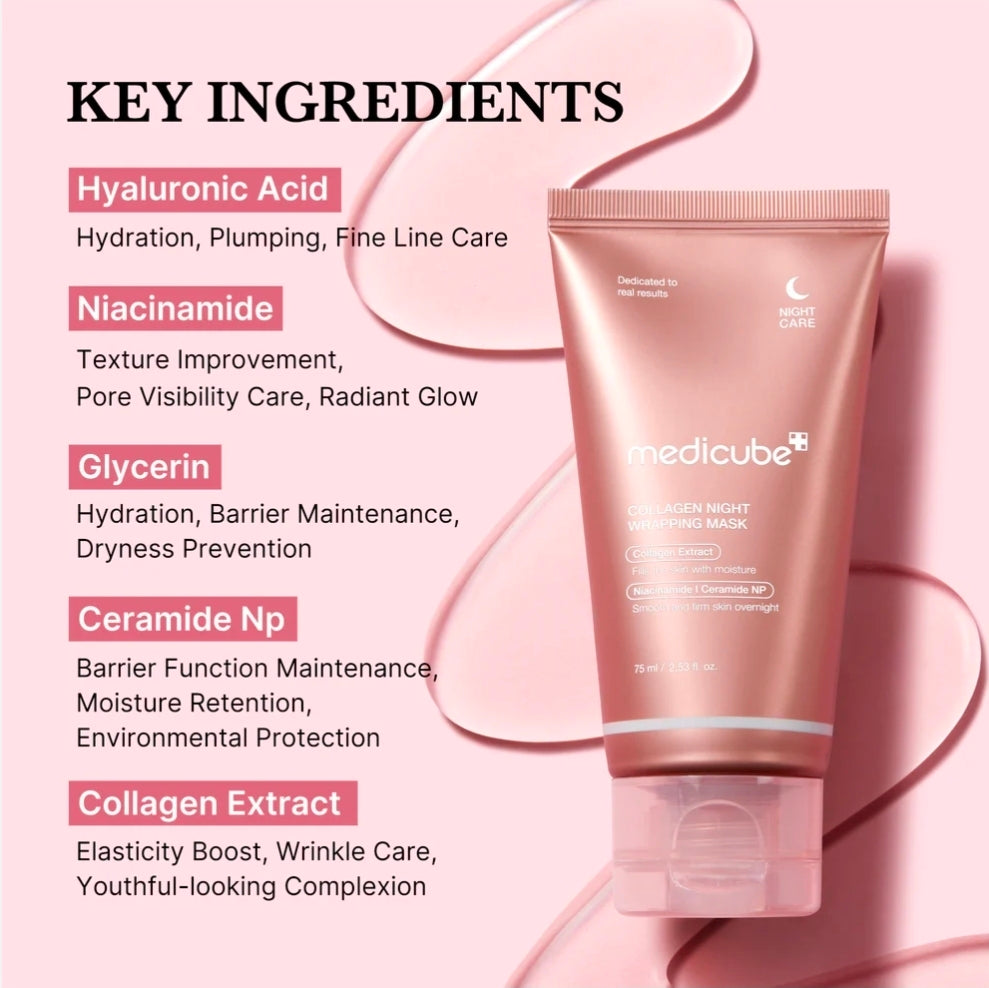 Medicube Collagen Night Wrapping Mask 75ml | Overnight Firming Sleeping Mask