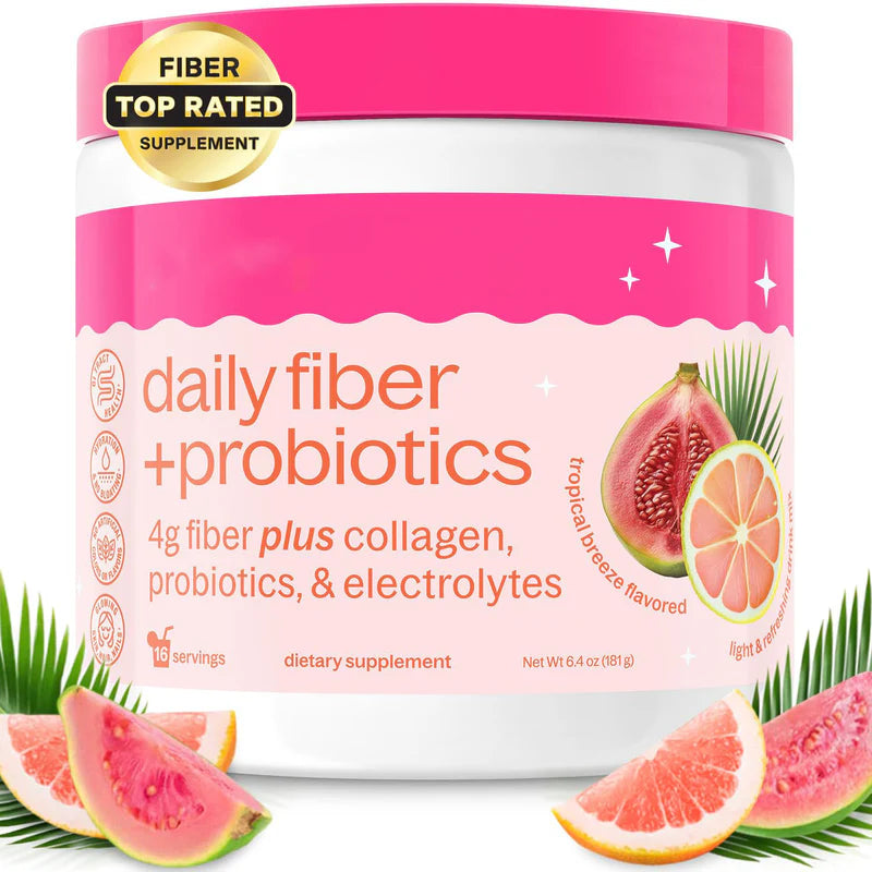 daily fiber + probiotics, Collagen & Electrolyte Supplement Blend