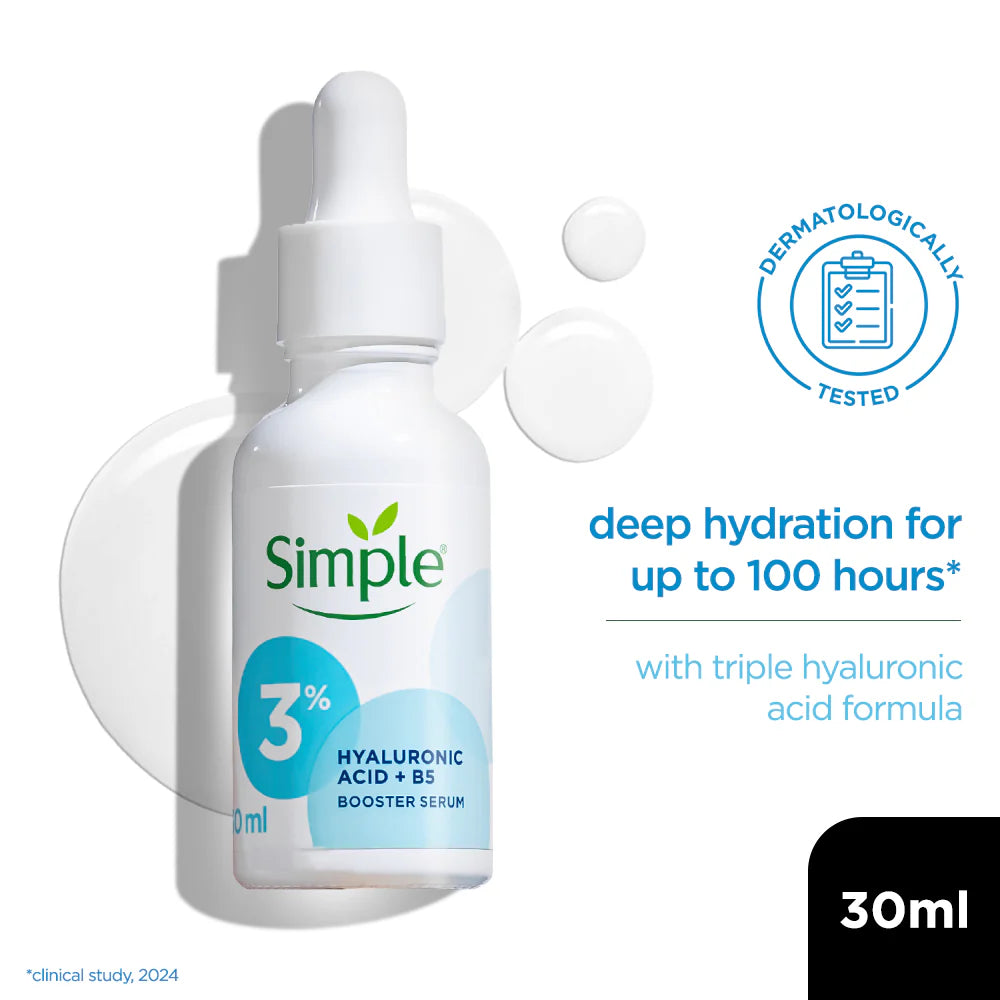 Simple 3% Hyaluronic Acid + B5 Booster Serum 30ml
