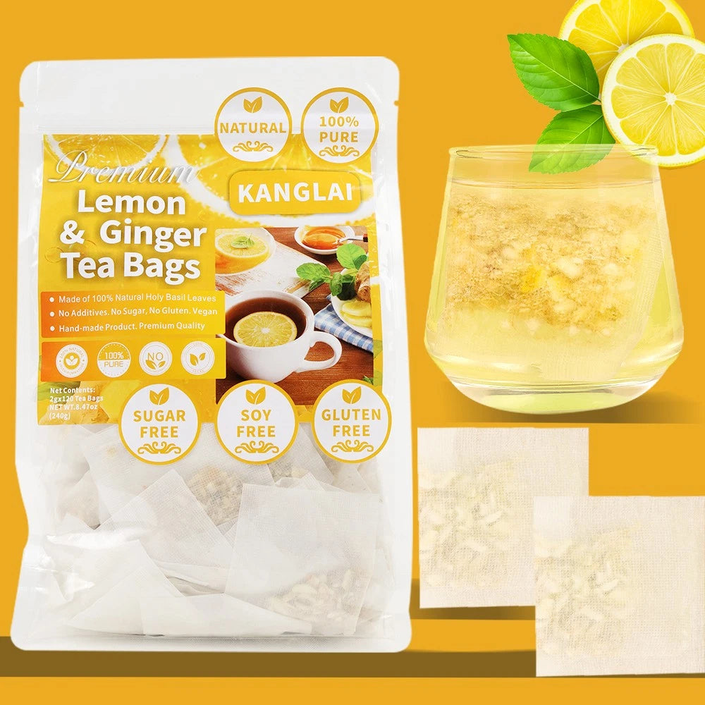 Ginger and Lemon Tea 60 Teabags – Immunity & Digestive Wellness