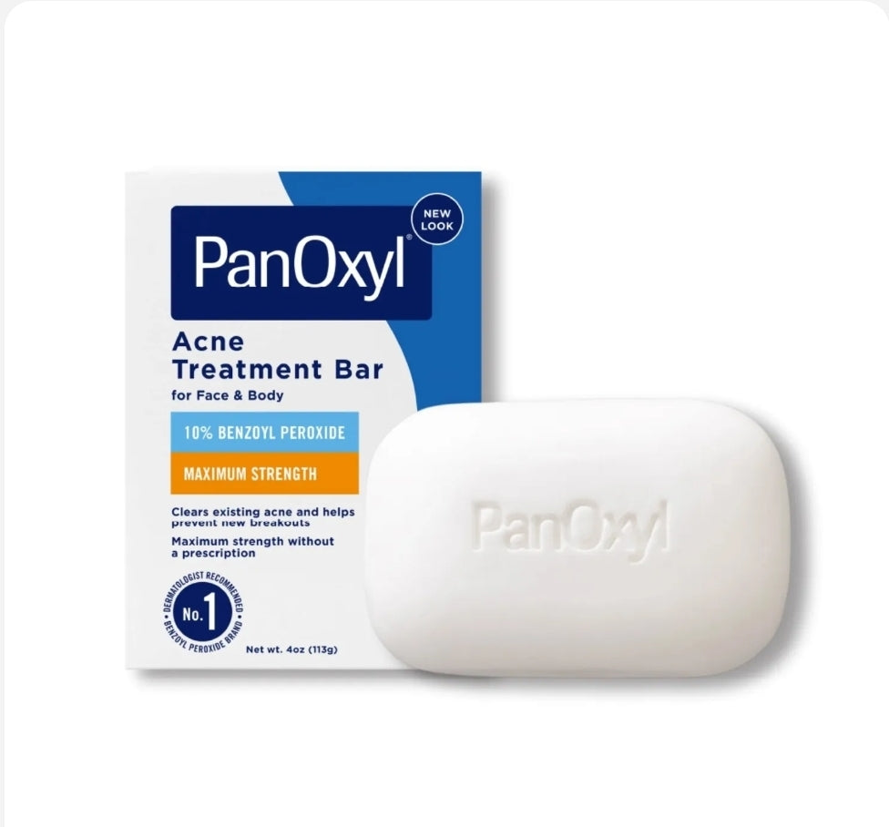 PanOxyl Acne Treatment Bar Soap 10% Benzoyl Peroxide 113g