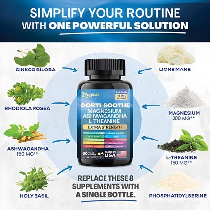 Zoyava Corti-Soothe Supplement | Cortisol & Stress Support