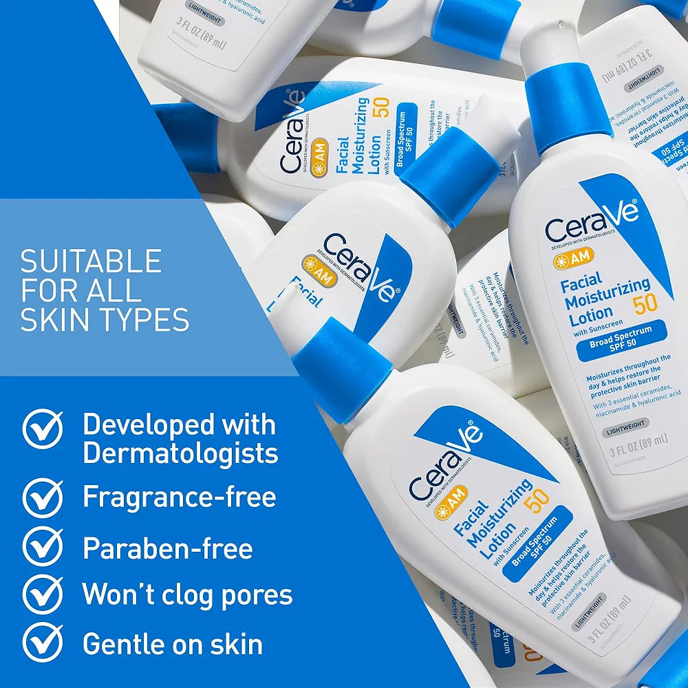 CeraVe AM Facial Moisturizing Lotion with Spf50 89ml