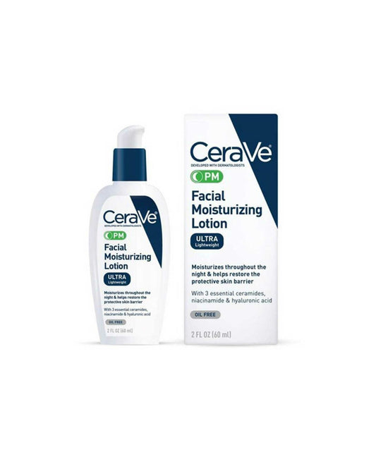 Cerave Facial Moisturizing Lotion, PM, Oil Free & Ultra Lightweight Face Lotion, 89ml