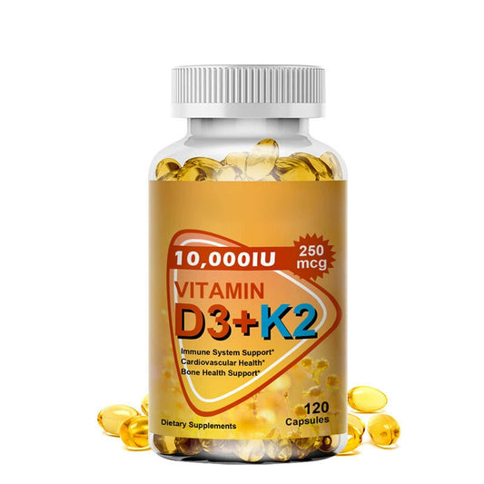Vitamin D3+K2 10,000IU Supplement 120 capsules