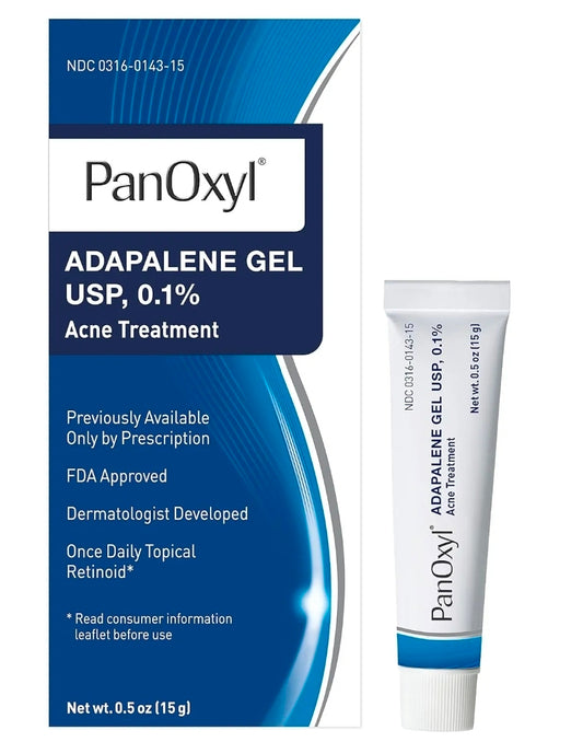 PanOxyl Adapalene Gel USP 0.1% Acne Treatment 15g