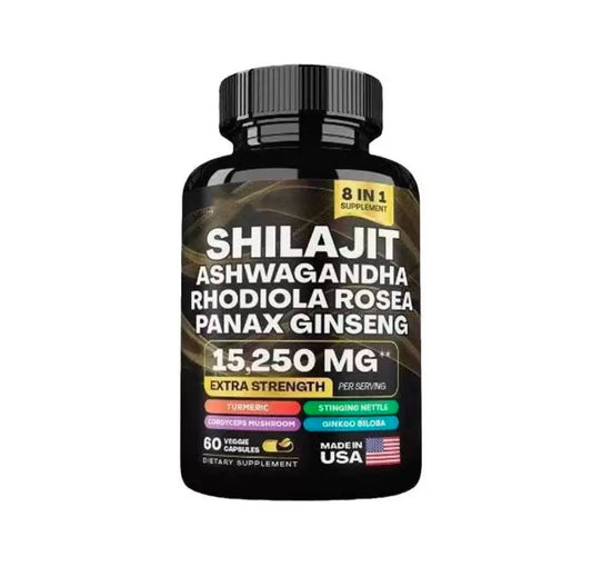 Shilajit 8-in-1 Dietary Supplement (60 Capsules)