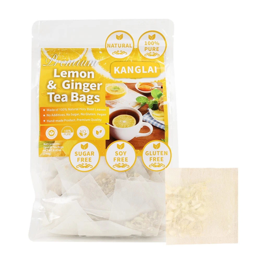 Ginger and Lemon Tea 60 Teabags – Immunity & Digestive Wellness