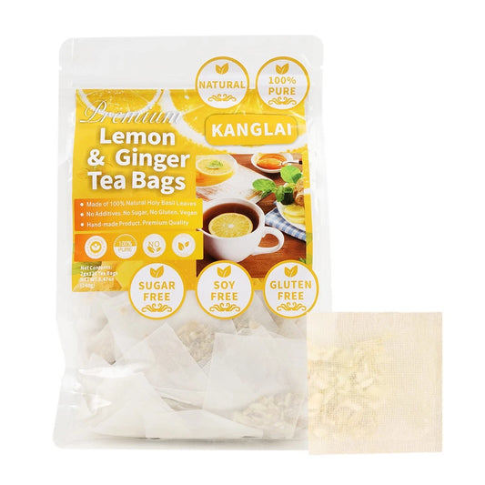 Ginger and Lemon Tea 60 Teabags – Immunity & Digestive Wellness