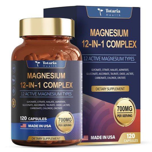 Totaria Magnesium 12-in-1 Complex 700mg (120 capsules)
