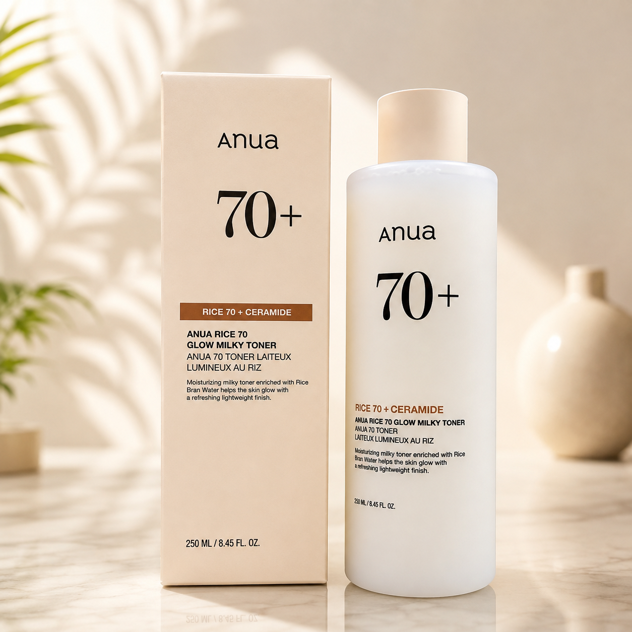 Anua Rice 70 + Ceramide Glow Milky Toner 250ml