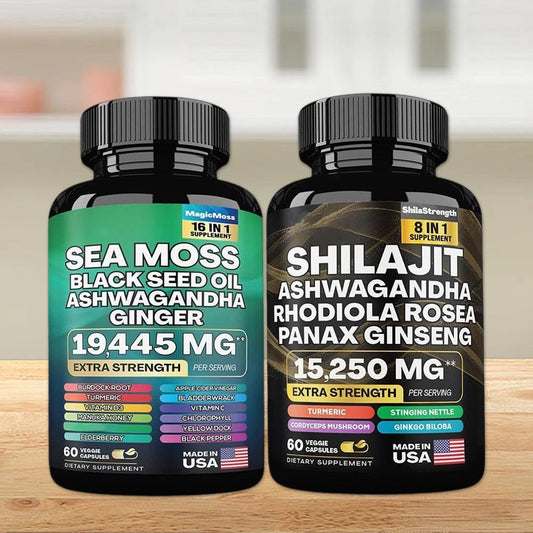 Dynamic Vitality Bundle - Sea Moss Multivitamin & Shilajit Power Combo Set